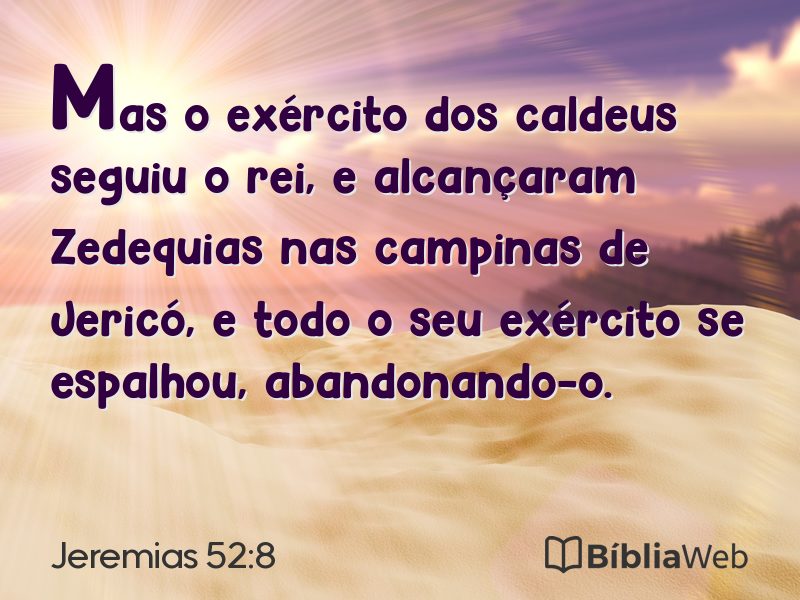 Jeremias 52:8 em imagem para compartilhar