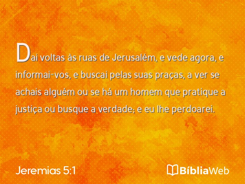 Jeremias 5:1 em imagem para compartilhar