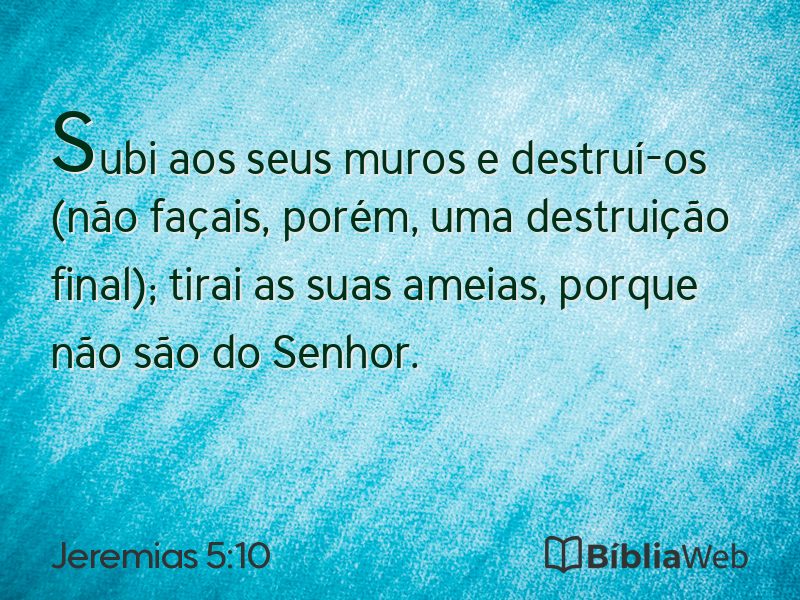 Jeremias 5:10 em imagem para compartilhar