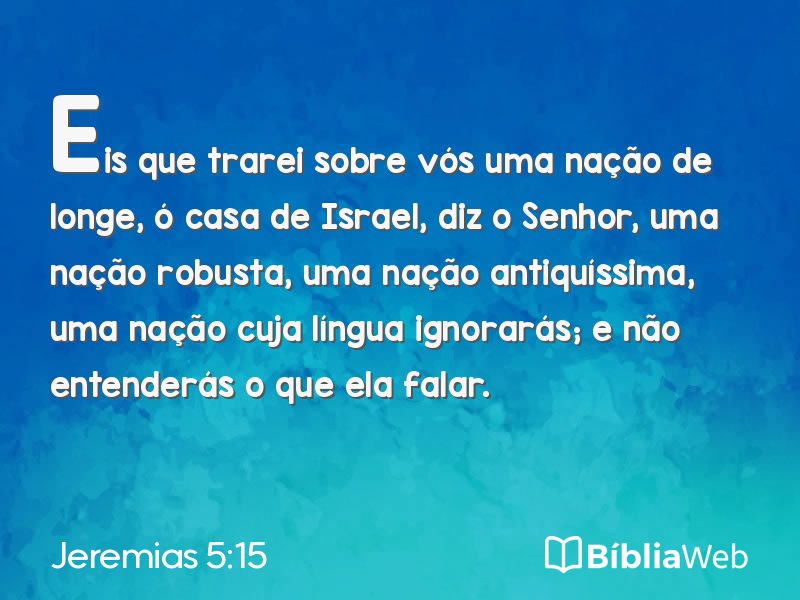 Jeremias 5:15 em imagem para compartilhar