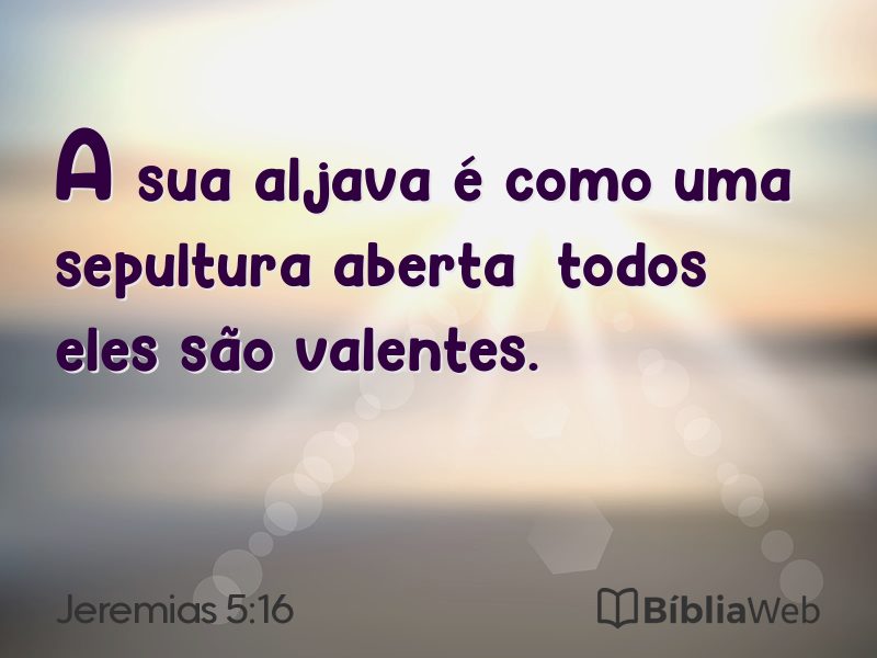 Jeremias 5:16 em imagem para compartilhar