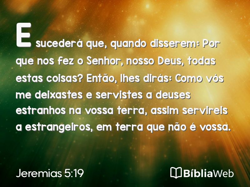 Jeremias 5:19 em imagem para compartilhar