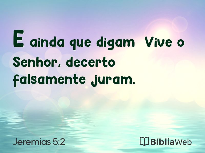 Jeremias 5:2 em imagem para compartilhar
