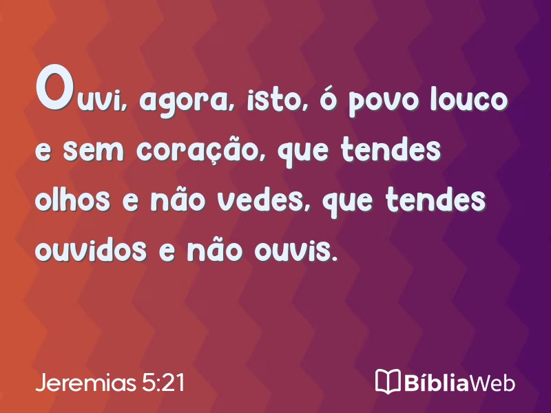 Jeremias 5:21 em imagem para compartilhar