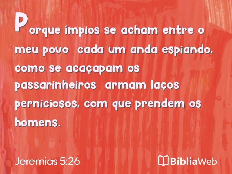 Jeremias 5:26 em imagem para compartilhar