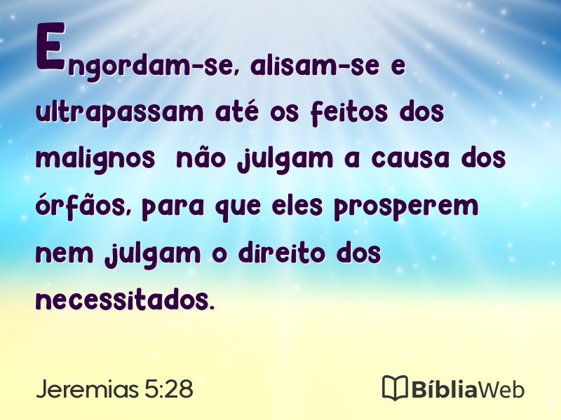 Jeremias 5:28 em imagem para compartilhar