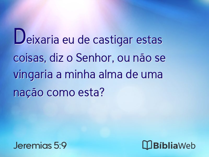 Jeremias 5:9 em imagem para compartilhar