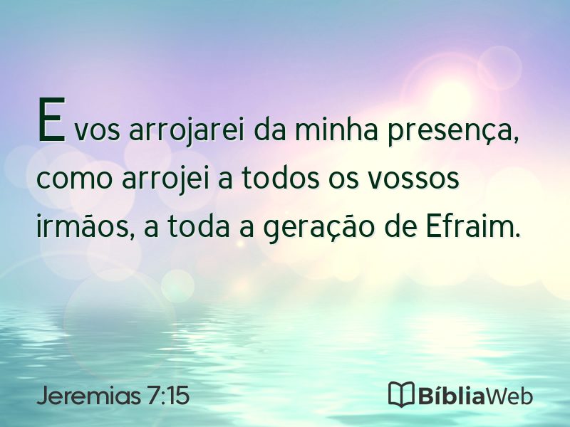Jeremias 7:15 em imagem para compartilhar
