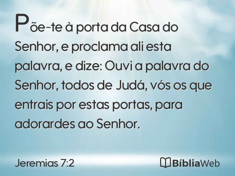 Jeremias 7:2 em imagem para compartilhar