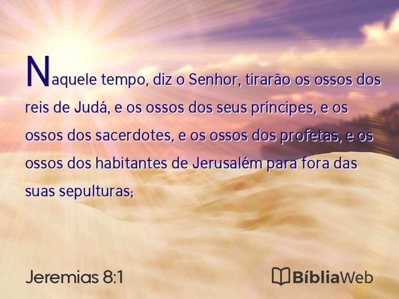 Jeremias 8:1 em imagem para compartilhar