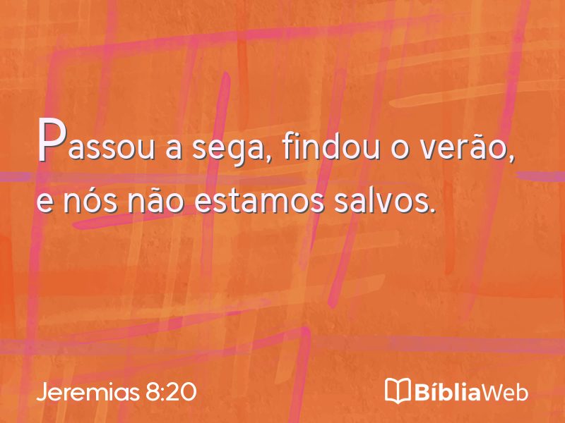 Jeremias 8:20 em imagem para compartilhar