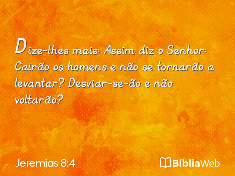 Jeremias 8:4 em imagem para compartilhar