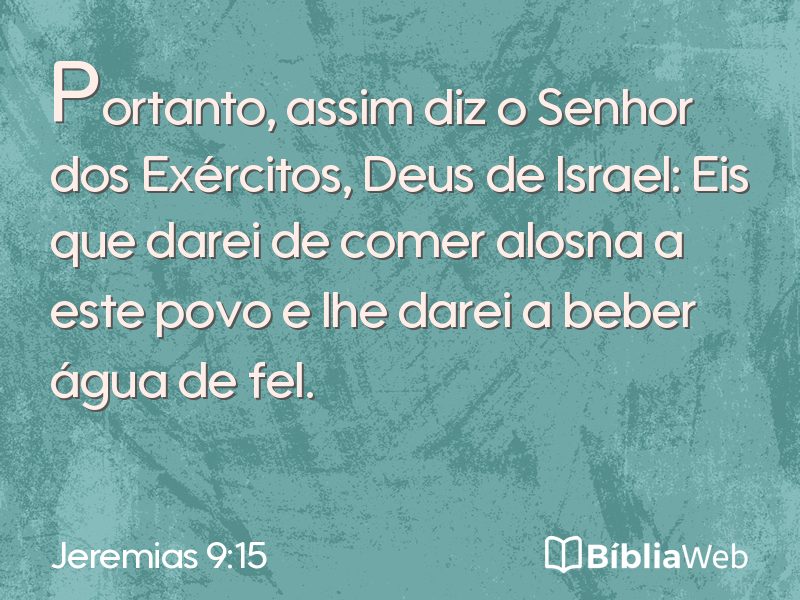 Jeremias 9:15 em imagem para compartilhar