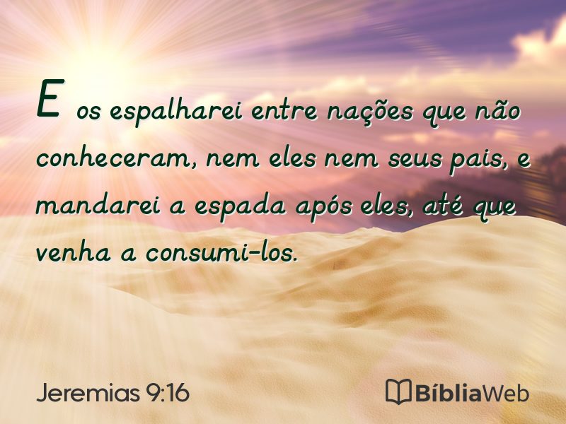 Jeremias 9:16 em imagem para compartilhar