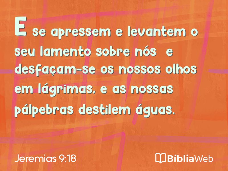 Jeremias 9:18 em imagem para compartilhar