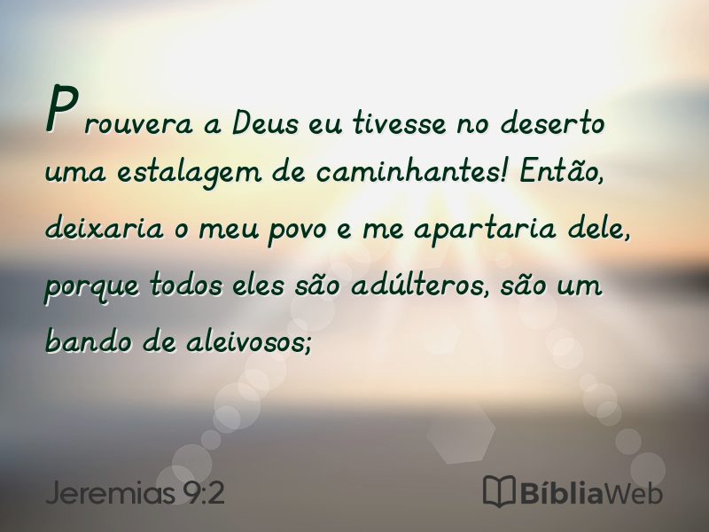 Jeremias 9:2 em imagem para compartilhar