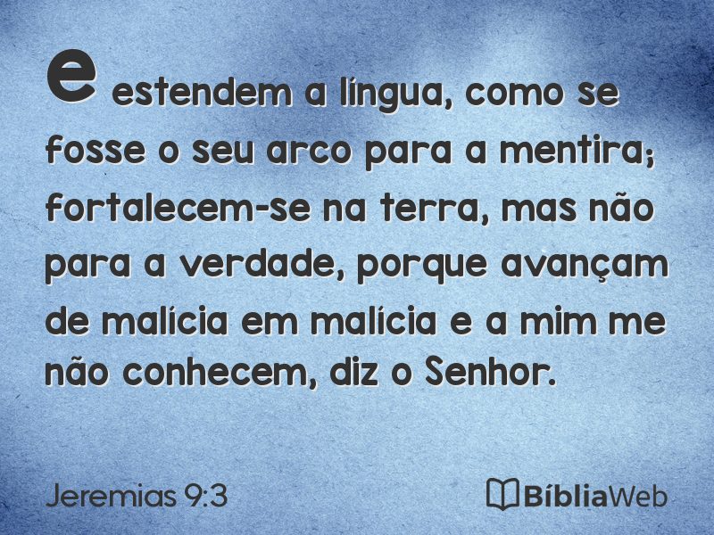 Jeremias 9:3 em imagem para compartilhar