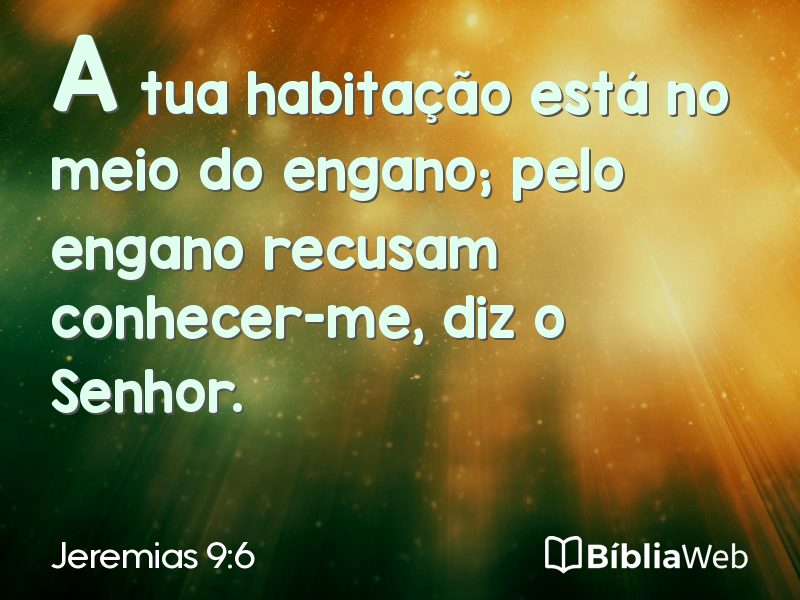 Jeremias 9:6 em imagem para compartilhar
