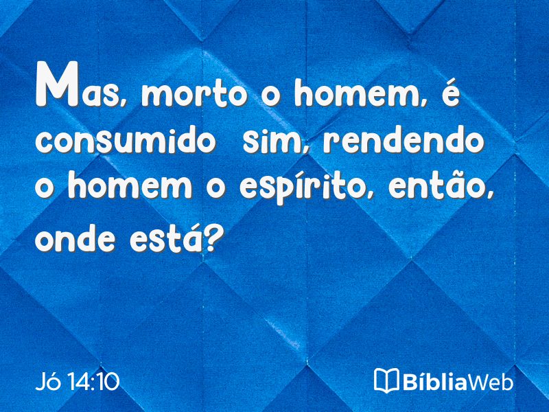 Jó 14:10 em imagem para compartilhar
