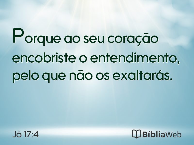 Jó 17:4 em imagem para compartilhar