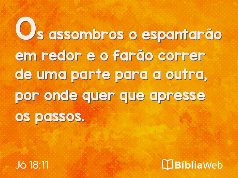 Jó 18:11 em imagem para compartilhar