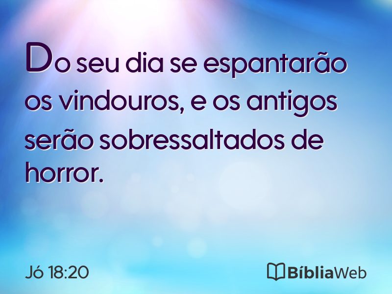 Jó 18:20 em imagem para compartilhar