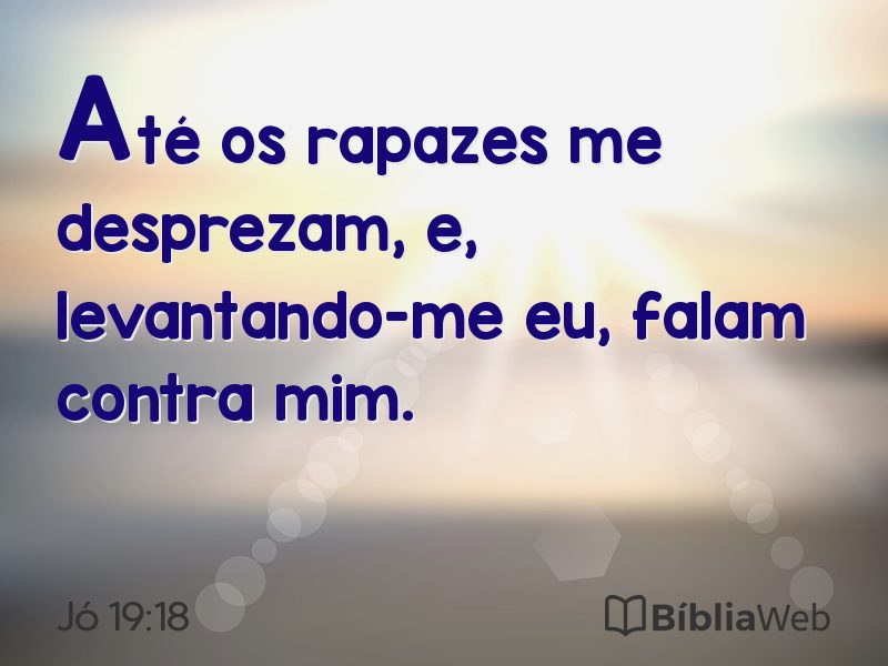 Jó 19:18 em imagem para compartilhar