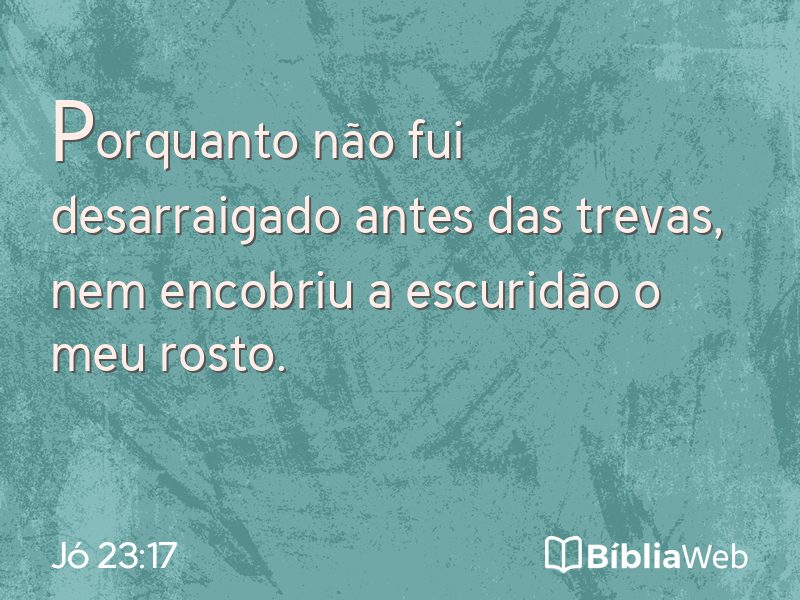 Jó 23:17 em imagem para compartilhar