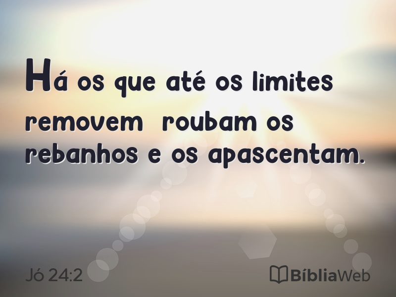 Jó 24:2 em imagem para compartilhar