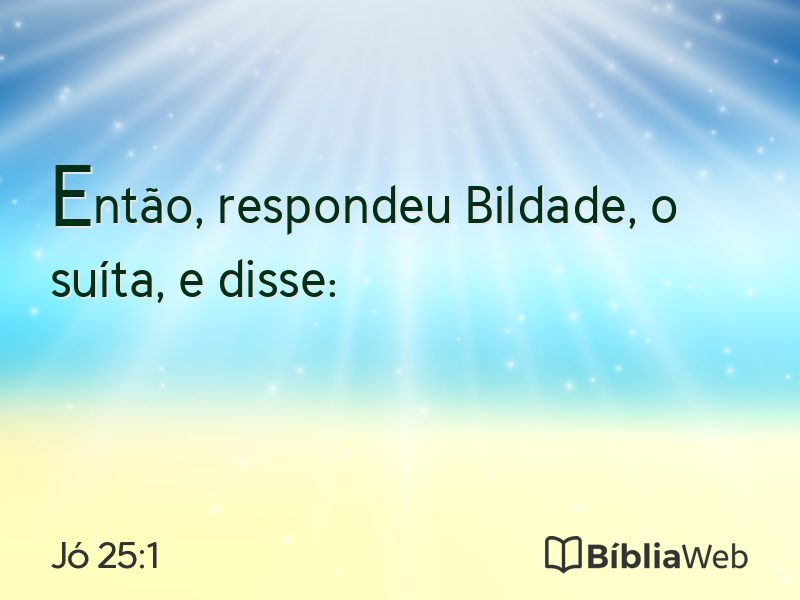 Jó 25:1 em imagem para compartilhar