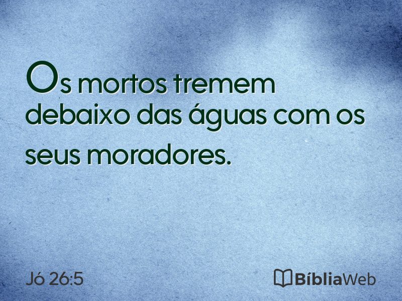 Jó 26:5 em imagem para compartilhar