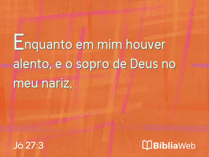 Jó 27:3 em imagem para compartilhar