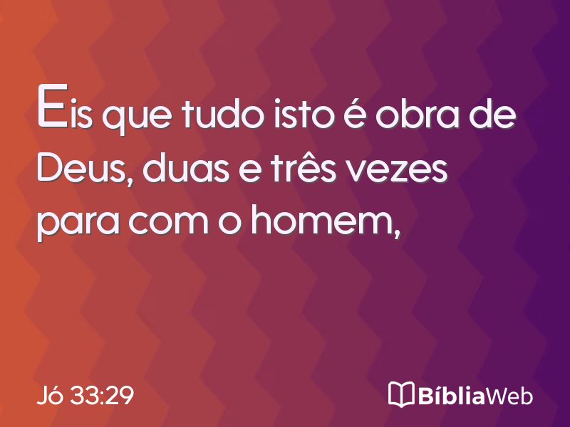 Jó 33:29 em imagem para compartilhar