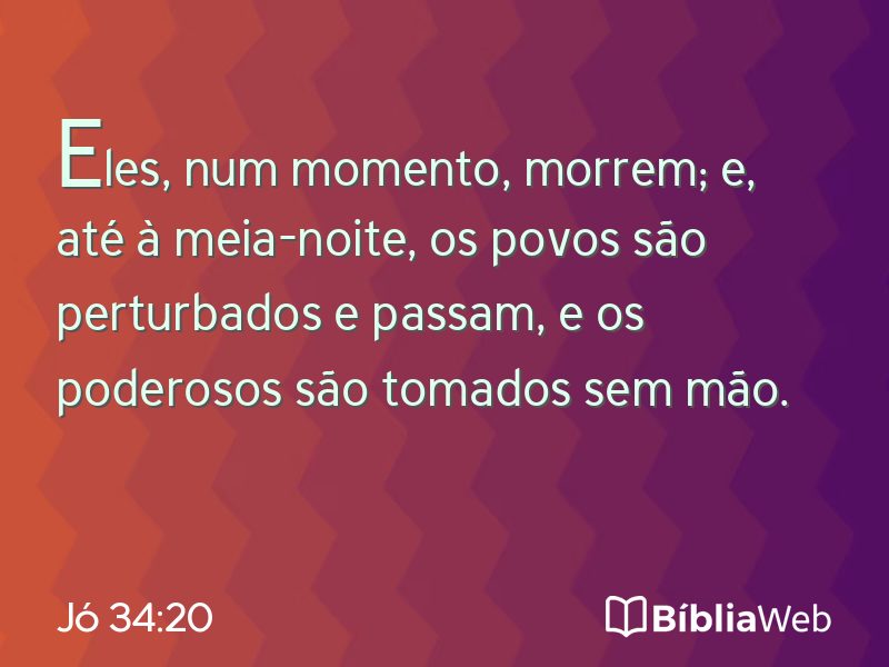 Jó 34:20 em imagem para compartilhar