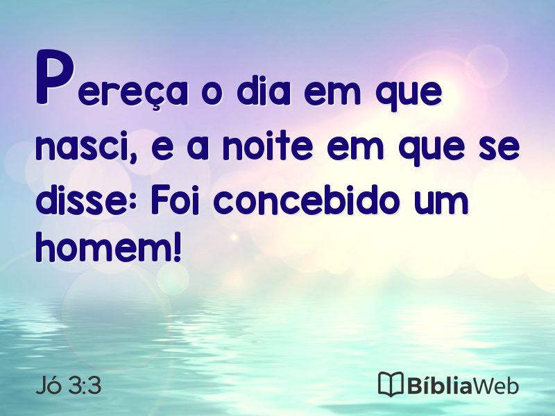 Jó 3:3 em imagem para compartilhar