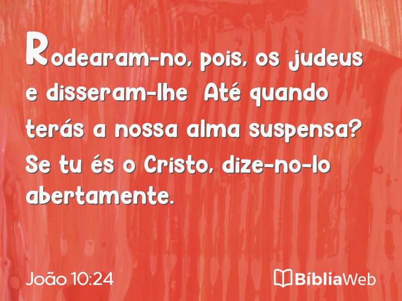 João 10:24 em imagem para compartilhar
