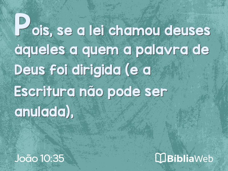 João 10:35 em imagem para compartilhar