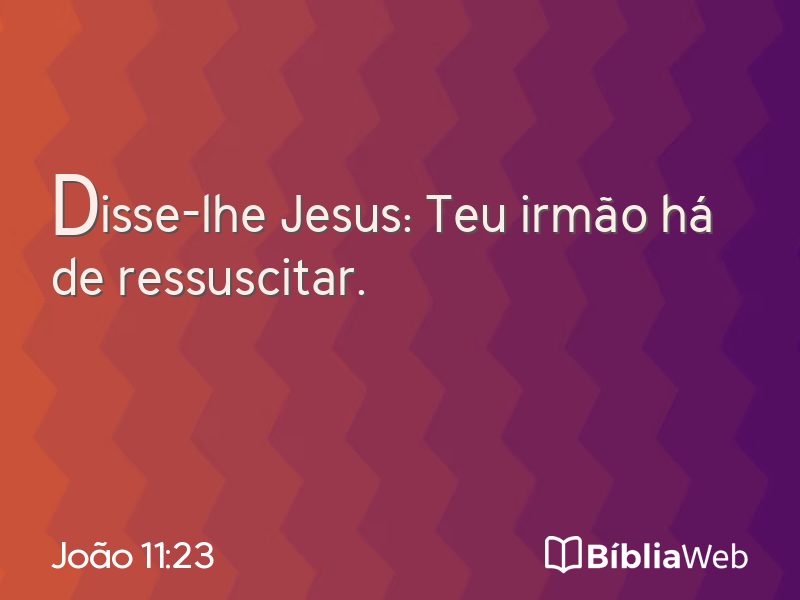 João 11:23 em imagem para compartilhar