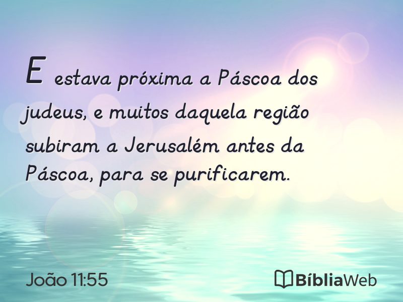 João 11:55 em imagem para compartilhar
