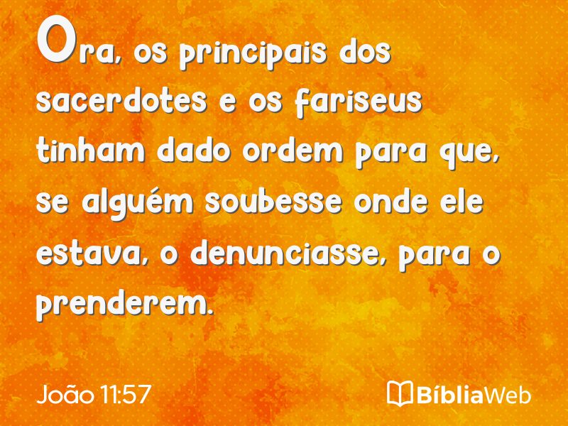 João 11:57 em imagem para compartilhar