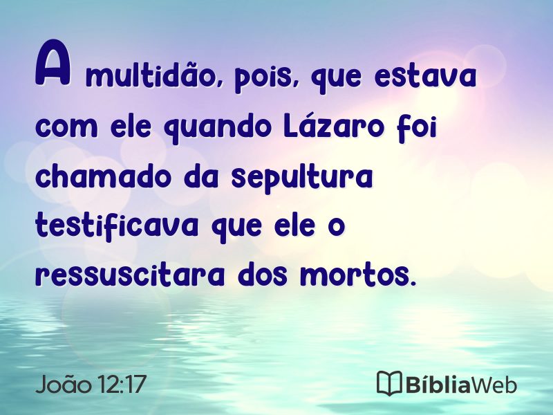 João 12:17 em imagem para compartilhar