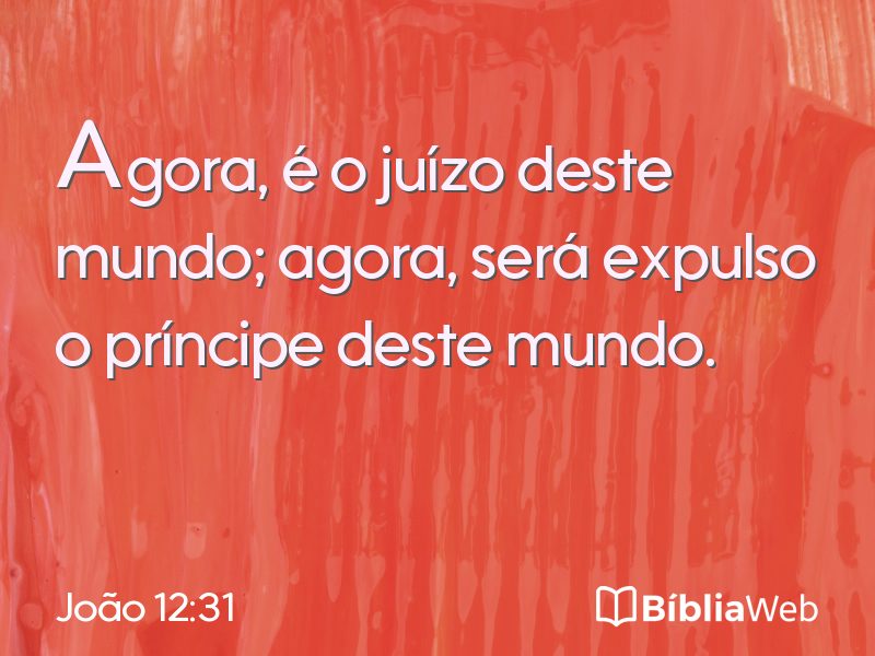 João 12:31 em imagem para compartilhar