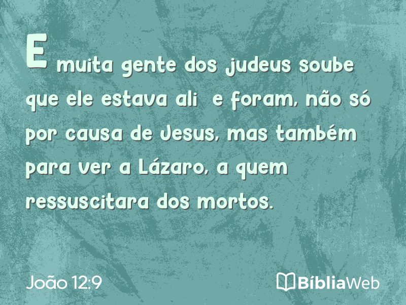 João 12:9 em imagem para compartilhar