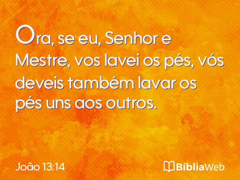 João 13:14 em imagem para compartilhar