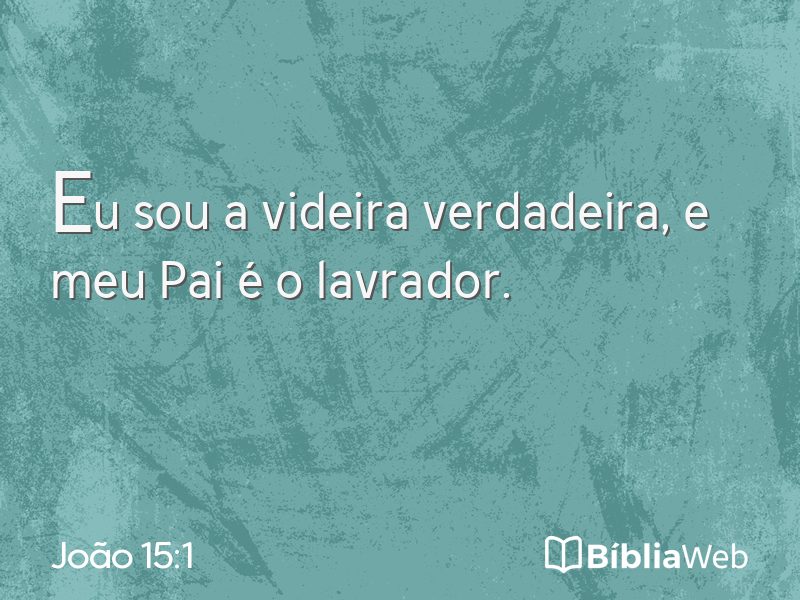 João 15:1 em imagem para compartilhar