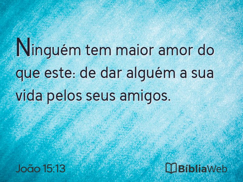 João 15:13 em imagem para compartilhar