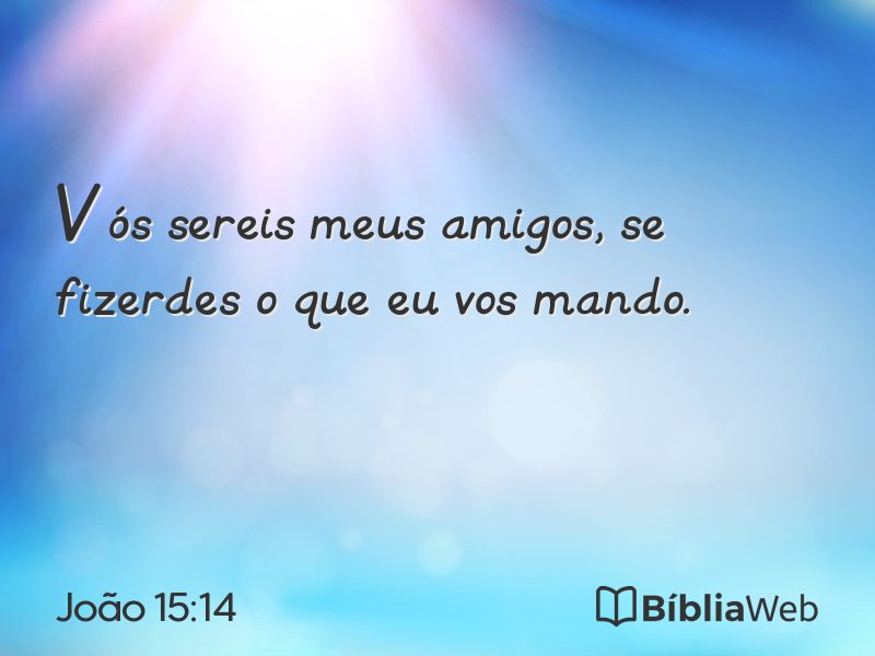 João 15:14 em imagem para compartilhar