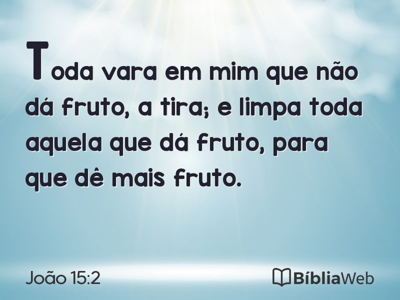 João 15:2 em imagem para compartilhar
