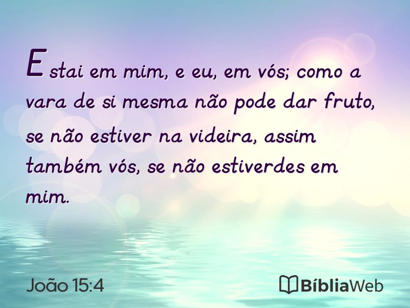 João 15:4 em imagem para compartilhar