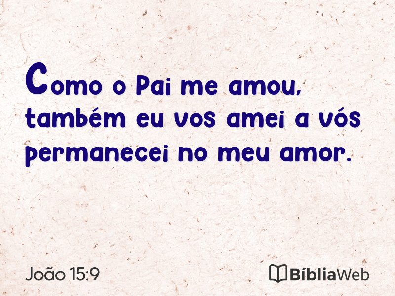 João 15:9 em imagem para compartilhar
